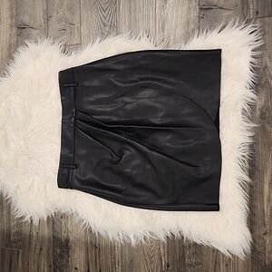 Express Faux Leather Skirt